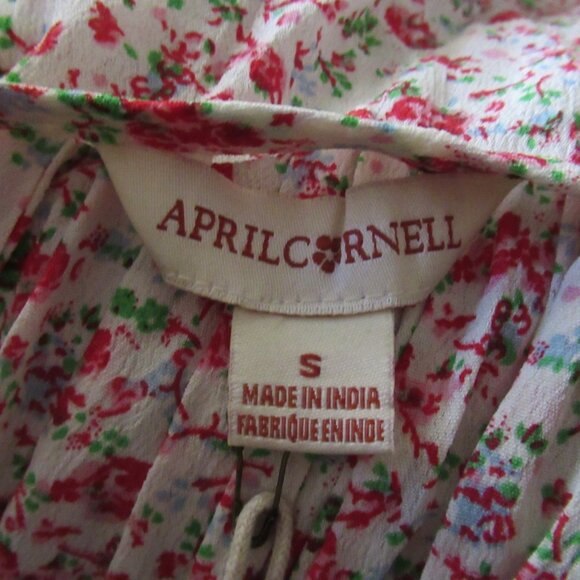 April Cornell Dress S Sweetheart Romance Floral Midi Maxi Cottagecore Prairie - Picture 10 of 10